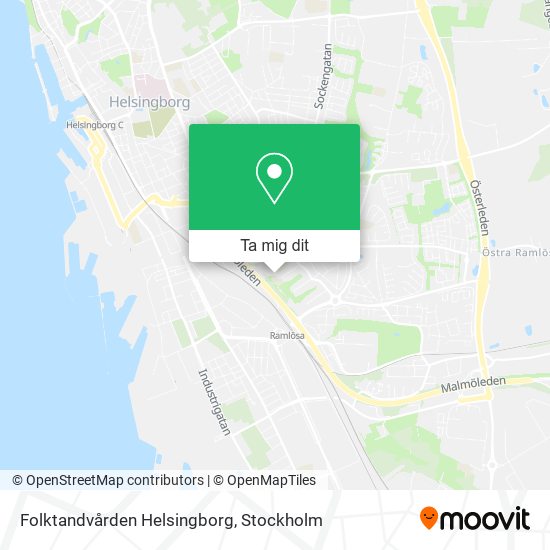 Folktandvården Helsingborg karta