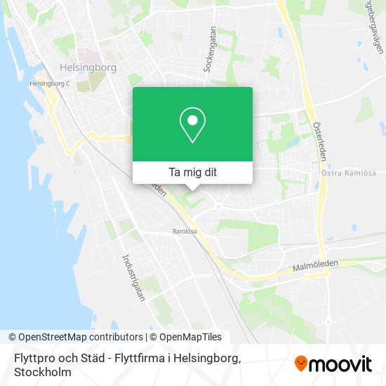 Flyttpro och Städ - Flyttfirma i Helsingborg karta