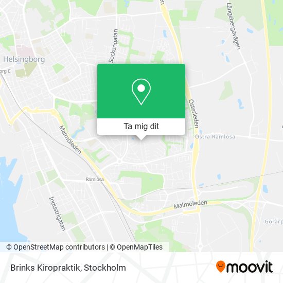 Brinks Kiropraktik karta