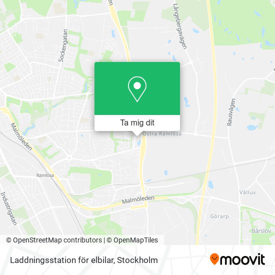 Laddningsstation för elbilar karta