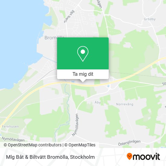 Mlg Båt & Biltvätt Bromölla karta