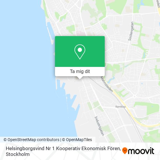 Helsingborgsvind Nr 1 Kooperativ Ekonomisk Fören karta