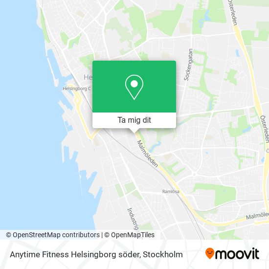 Anytime Fitness Helsingborg söder karta