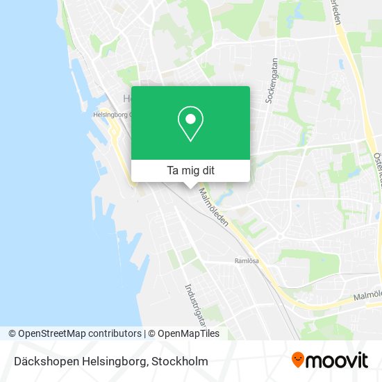 Däckshopen Helsingborg karta