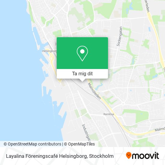 Layalina Föreningscafé Helsingborg karta