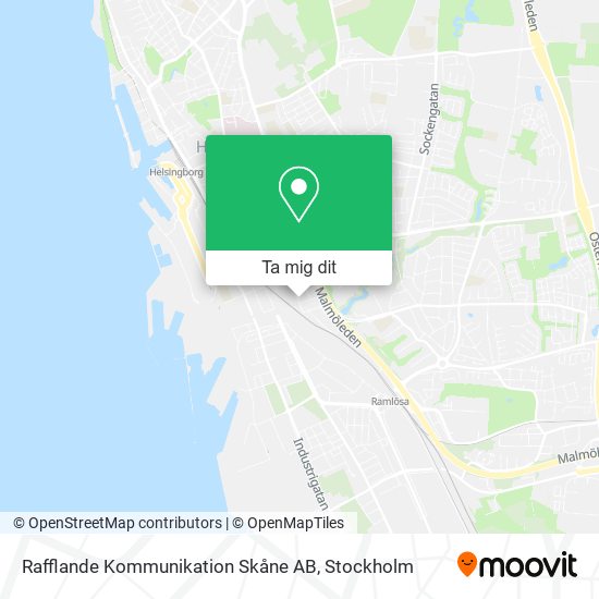 Rafflande Kommunikation Skåne AB karta