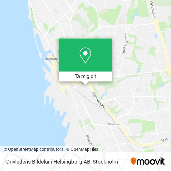 Drivledens Bildelar i Helsingborg AB karta