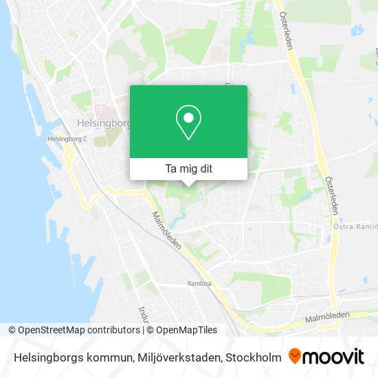 Helsingborgs kommun, Miljöverkstaden karta