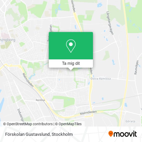 Förskolan Gustavslund karta