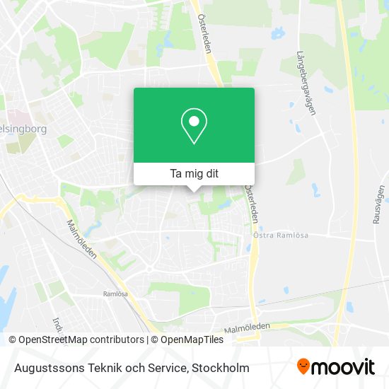 Augustssons Teknik och Service karta