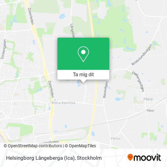 Helsingborg Långeberga (Ica) karta
