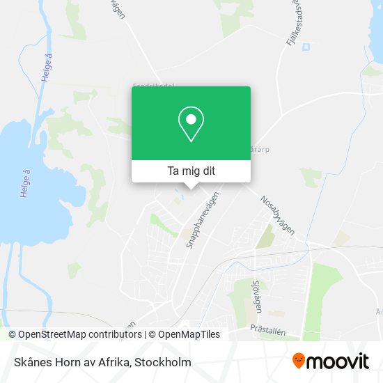 Skånes Horn av Afrika karta