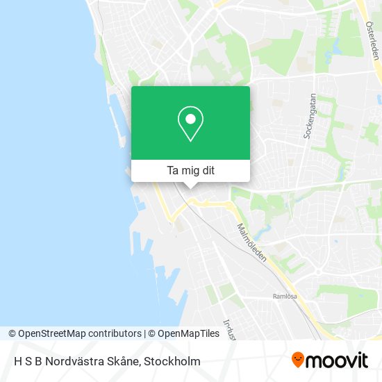 H S B Nordvästra Skåne karta