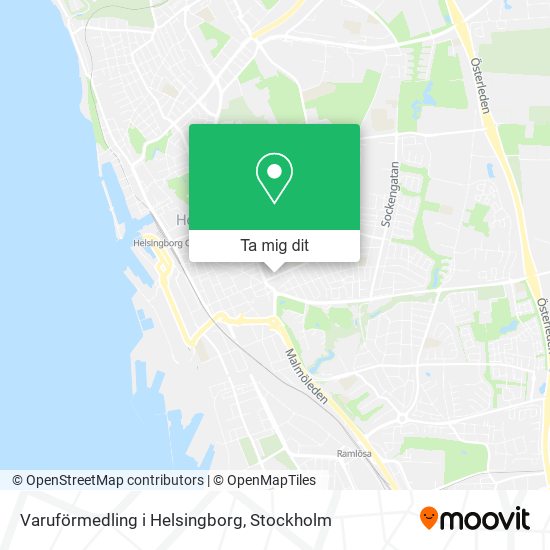 Varuförmedling i Helsingborg karta