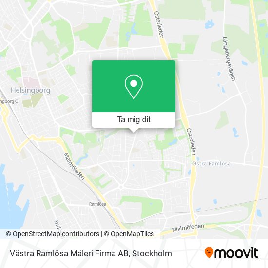Västra Ramlösa Måleri Firma AB karta