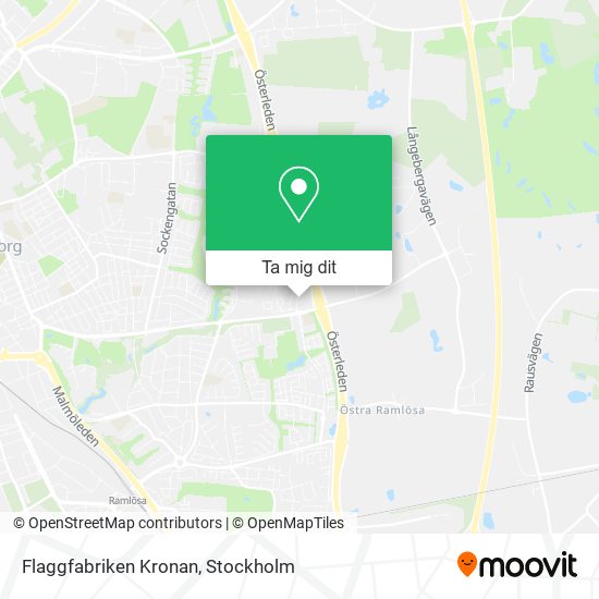 Flaggfabriken Kronan karta