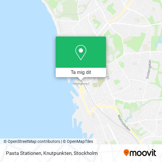 Pasta Stationen, Knutpunkten karta