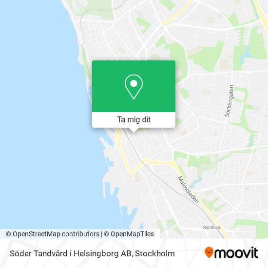 Söder Tandvård i Helsingborg AB karta