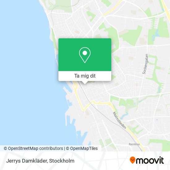 Jerrys Damkläder karta