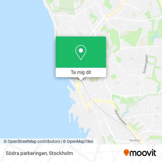 Södra parkeringen karta