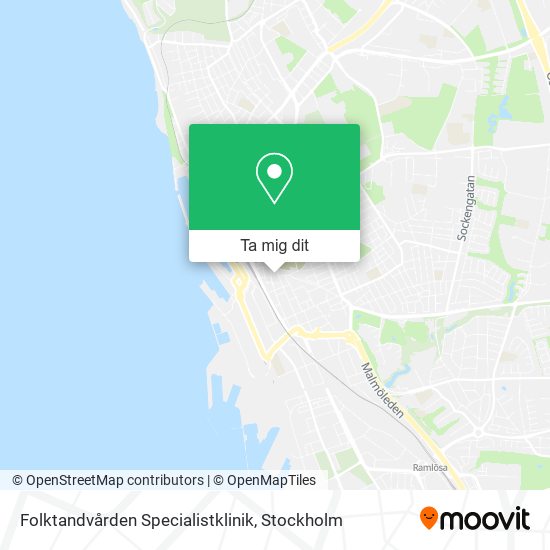 Folktandvården Specialistklinik karta