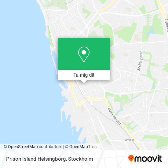 Prison Island Helsingborg karta