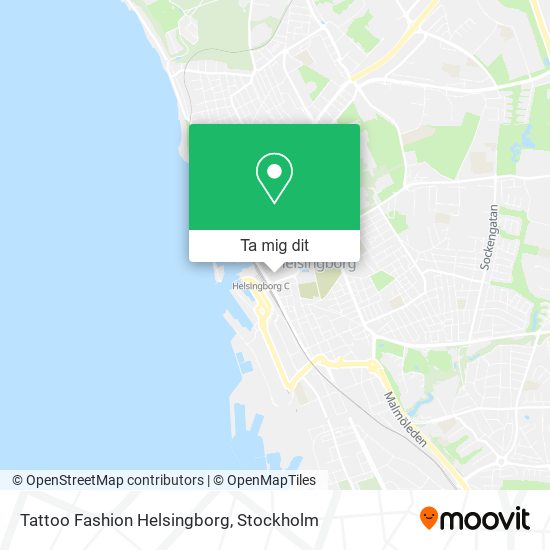 Tattoo Fashion Helsingborg karta