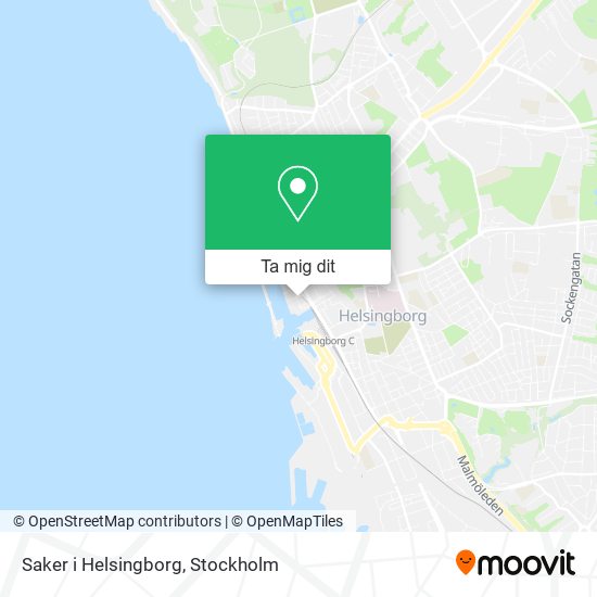 Saker i Helsingborg karta