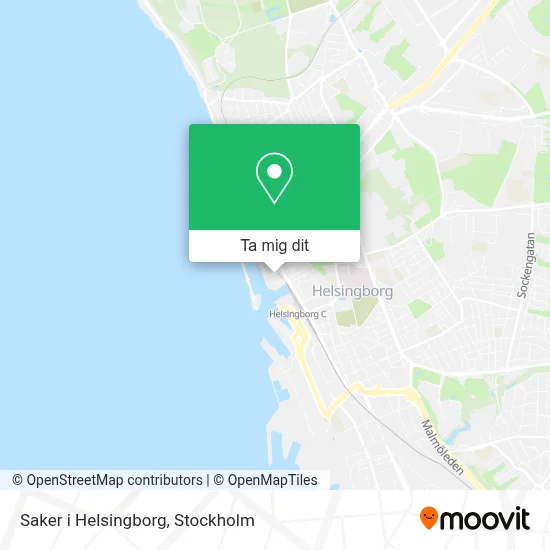 Saker i Helsingborg karta