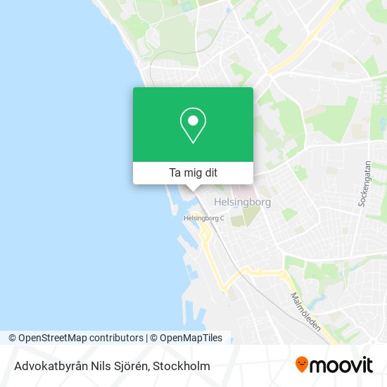 Advokatbyrån Nils Sjörén karta