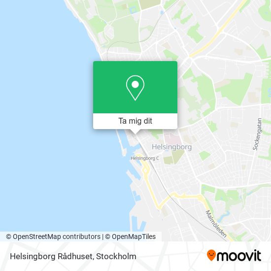 Helsingborg Rådhuset karta