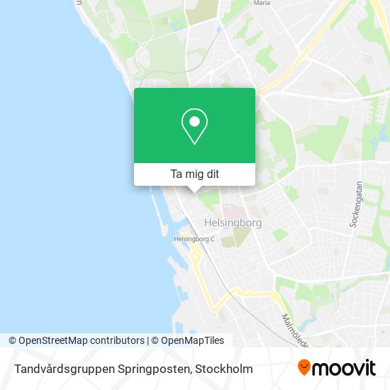 Tandvårdsgruppen Springposten karta