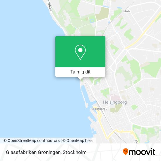 Glassfabriken Gröningen karta