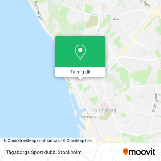 Tågaborgs Sportklubb karta