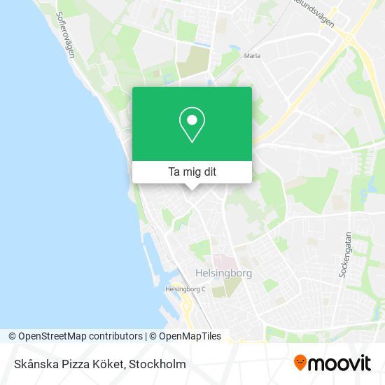 Skånska Pizza Köket karta