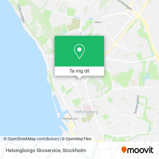 Helsingborgs Skoservice karta