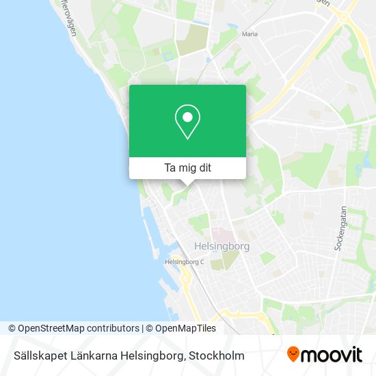 Sällskapet Länkarna Helsingborg karta