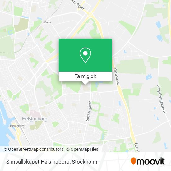 Simsällskapet Helsingborg karta