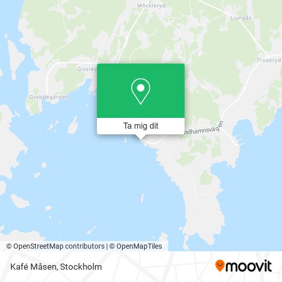 Kafé Måsen karta