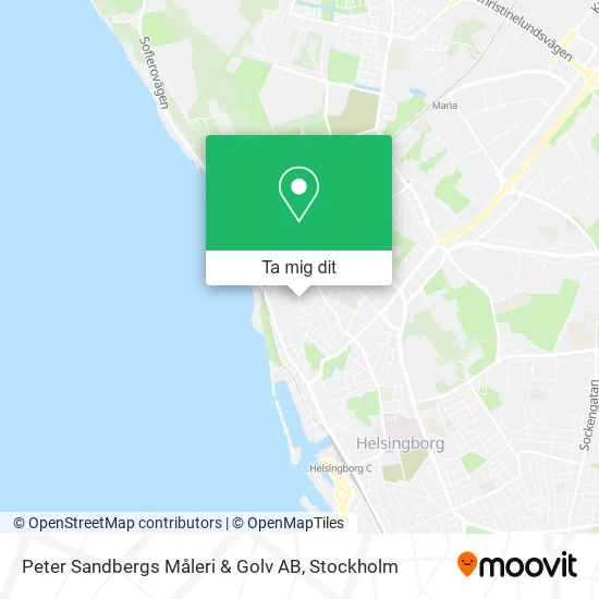 Peter Sandbergs Måleri & Golv AB karta