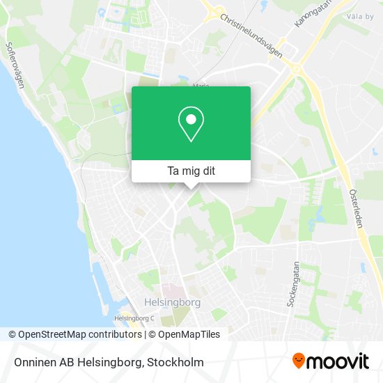 Onninen AB Helsingborg karta