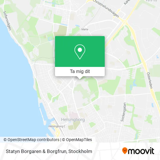 Statyn Borgaren & Borgfrun karta