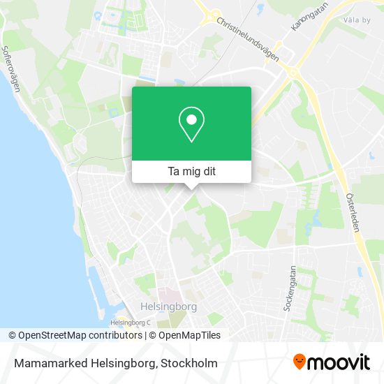 Mamamarked Helsingborg karta