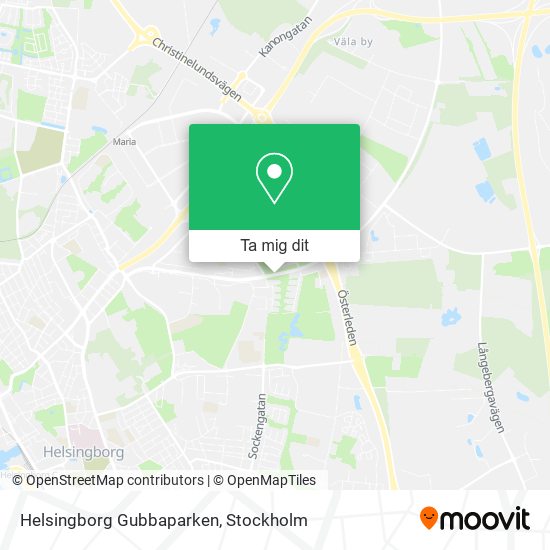 Helsingborg Gubbaparken karta
