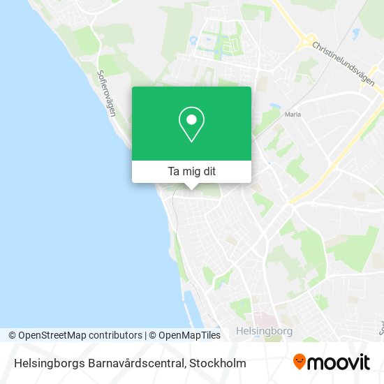 Helsingborgs Barnavårdscentral karta