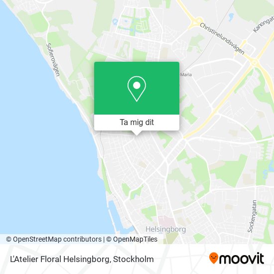 L'Atelier Floral Helsingborg karta