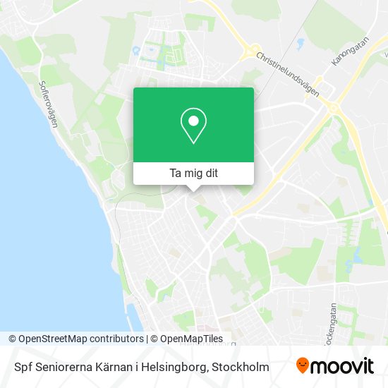 Spf Seniorerna Kärnan i Helsingborg karta