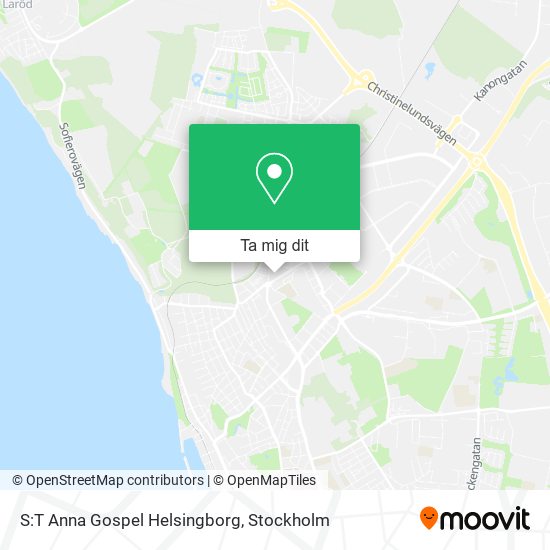 S:T Anna Gospel Helsingborg karta