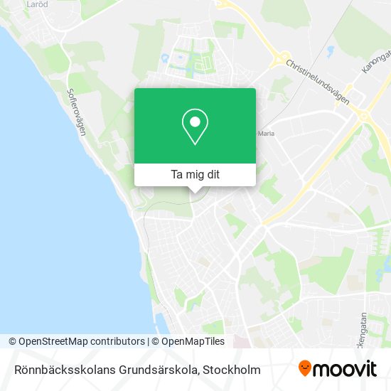 Rönnbäcksskolans Grundsärskola karta