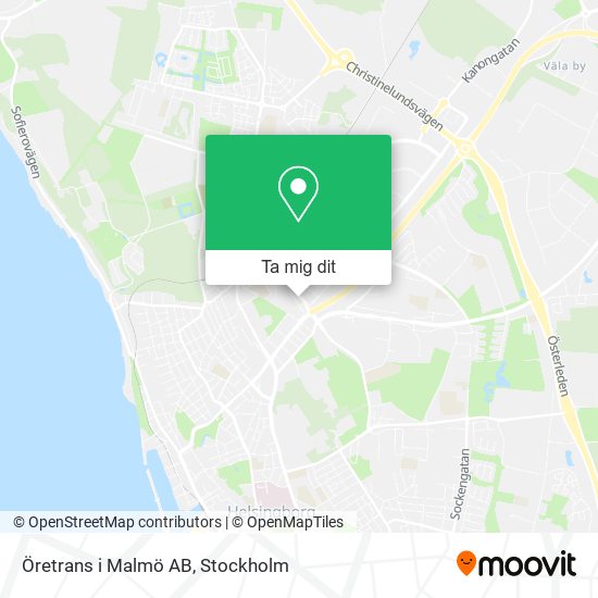 Öretrans i Malmö AB karta